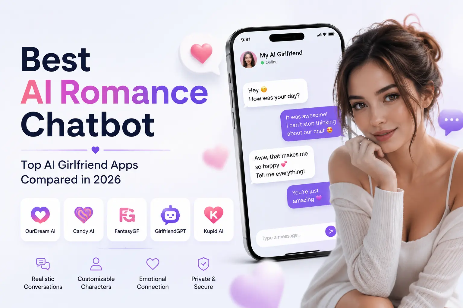 Best AI Romance Chatbot in 2026: Top AI Girlfriend Apps That Actually Feel Real