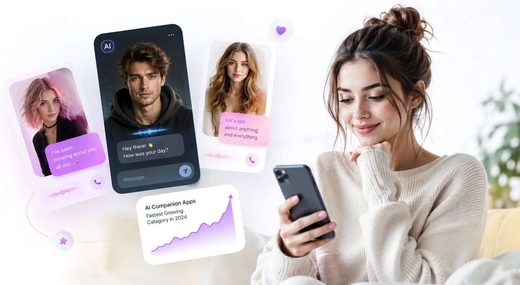 AI Companion Fastest Growing Apps in 2026: Which AI Girlfriend Platforms Are Leading the Market?